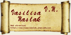 Vasilisa Maslak vizit kartica